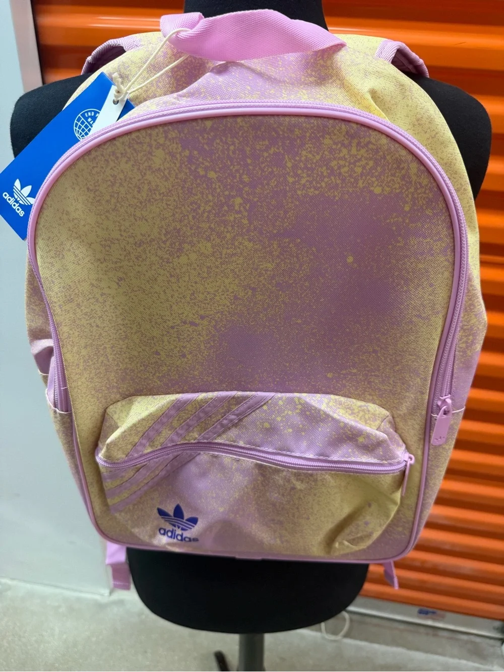 NWT Adidas Pastel Pink and Yellow Ombre Backpack